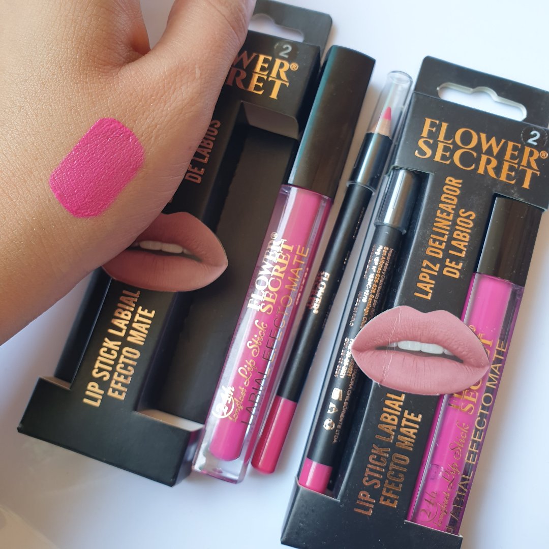 Flower secret lipstick and gloss set Matte