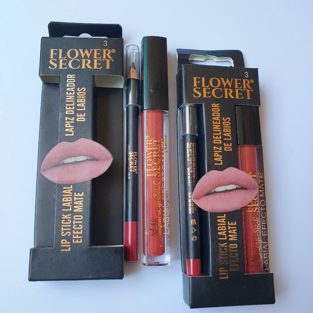 Flower secret lipstick and gloss set Matte