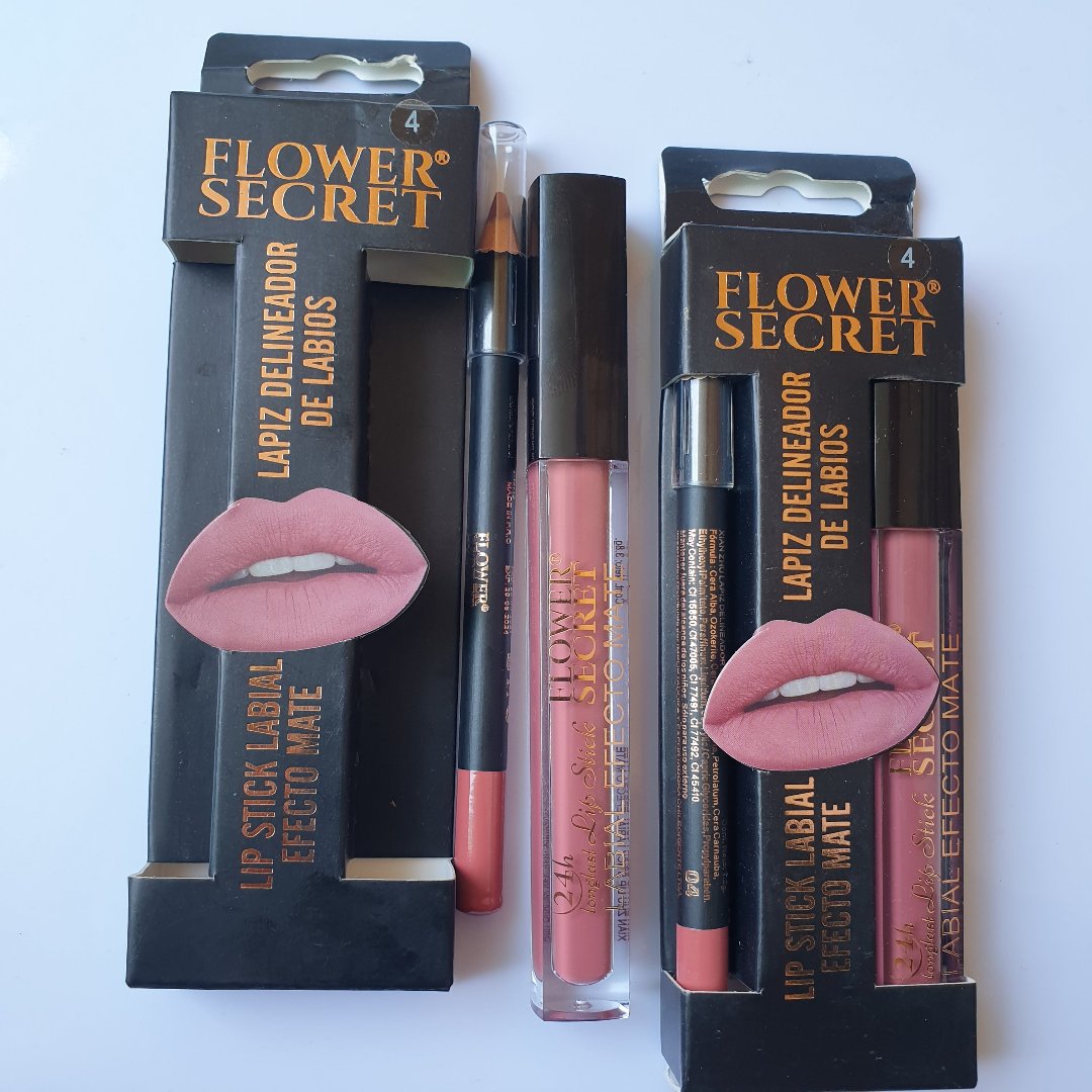 Flower secret lipstick and gloss set Matte