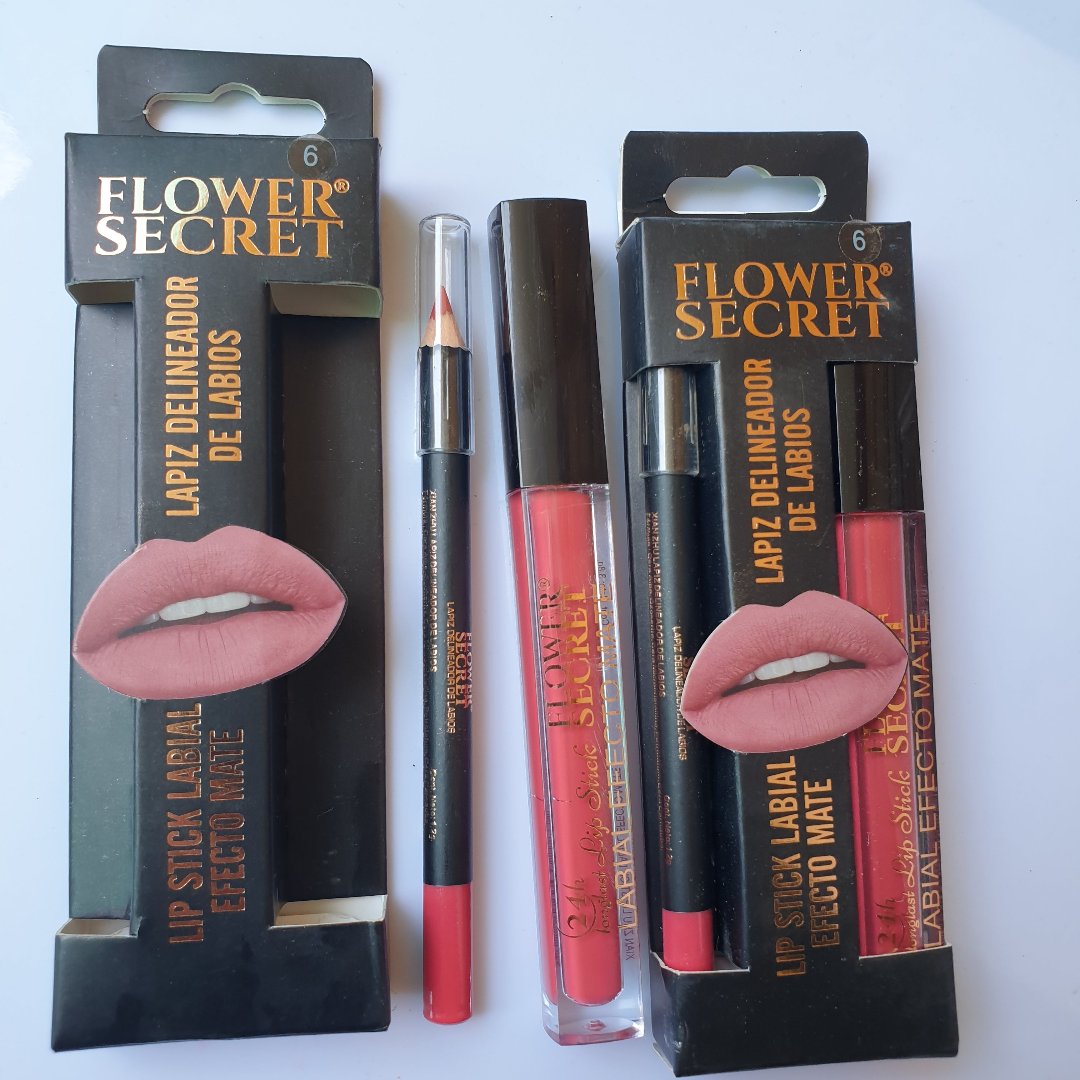 Flower secret lipstick and gloss set Matte