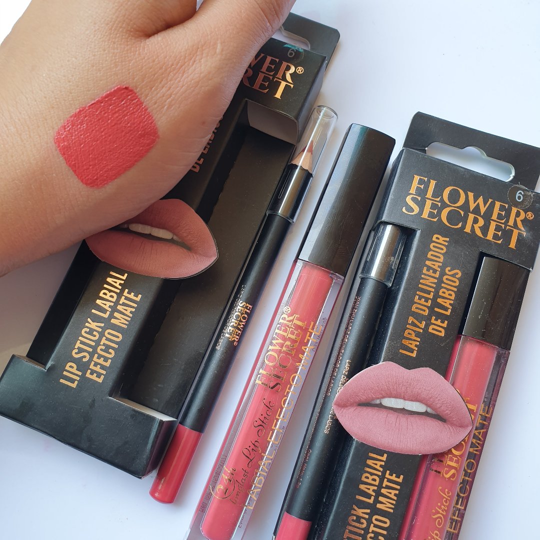 Flower secret lipstick and gloss set Matte