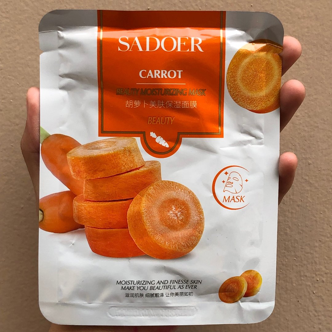 Sadoer carrot beauty moisturizing sheet mask