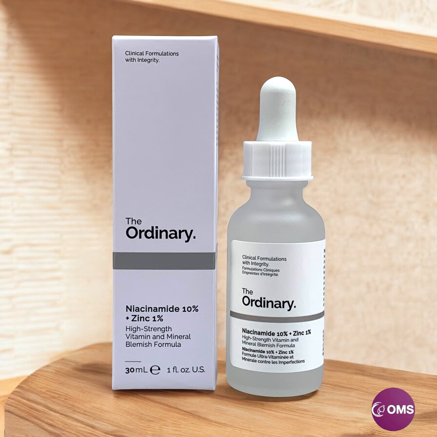 THE ORDINARY NIACINAMIDE 10% + ZINC 1% SERUM FOR ALL SKIN TYPES