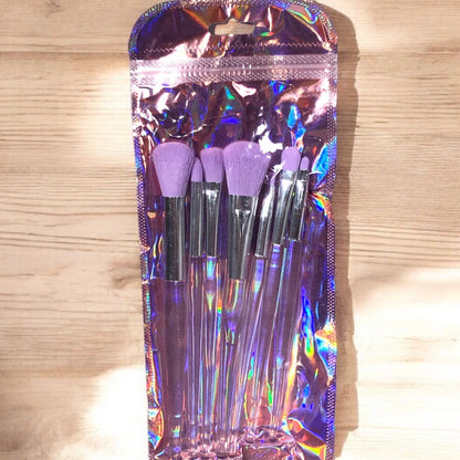 Purple brush set of 7 brushes