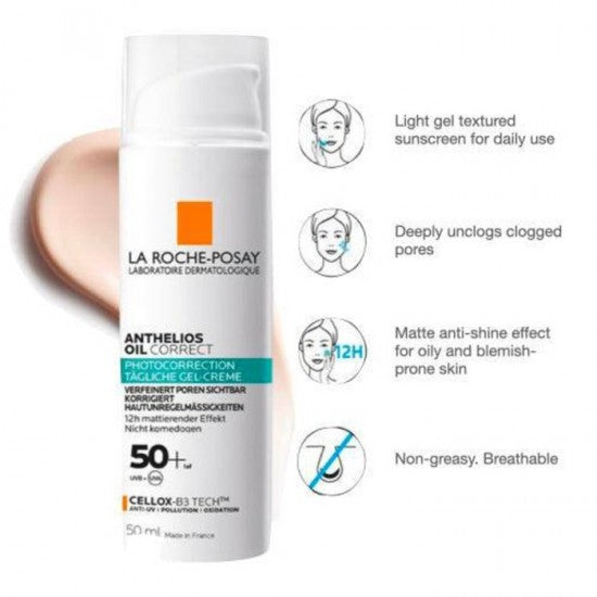 La Roche Posay  Anthelios. Oil correct photocorrection Daily Gel Cream