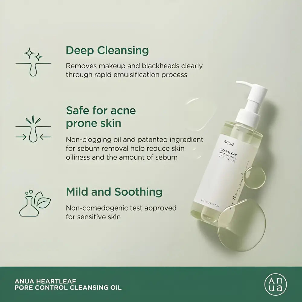 Anua Heartleaf Pore Control Cleansing Oil 200ML - skincare