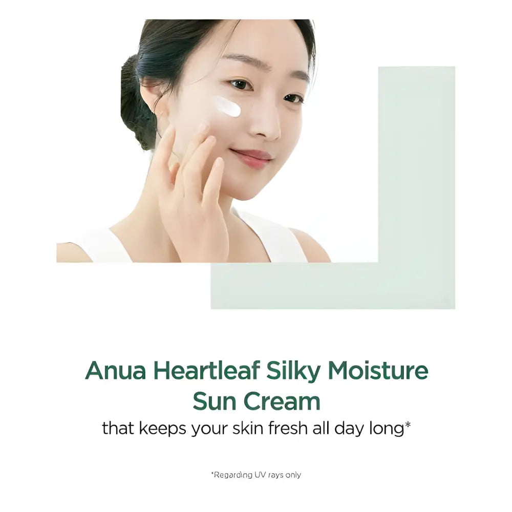 Anua HeartLeaf Silky Moisture Sun Cream - sunscreen