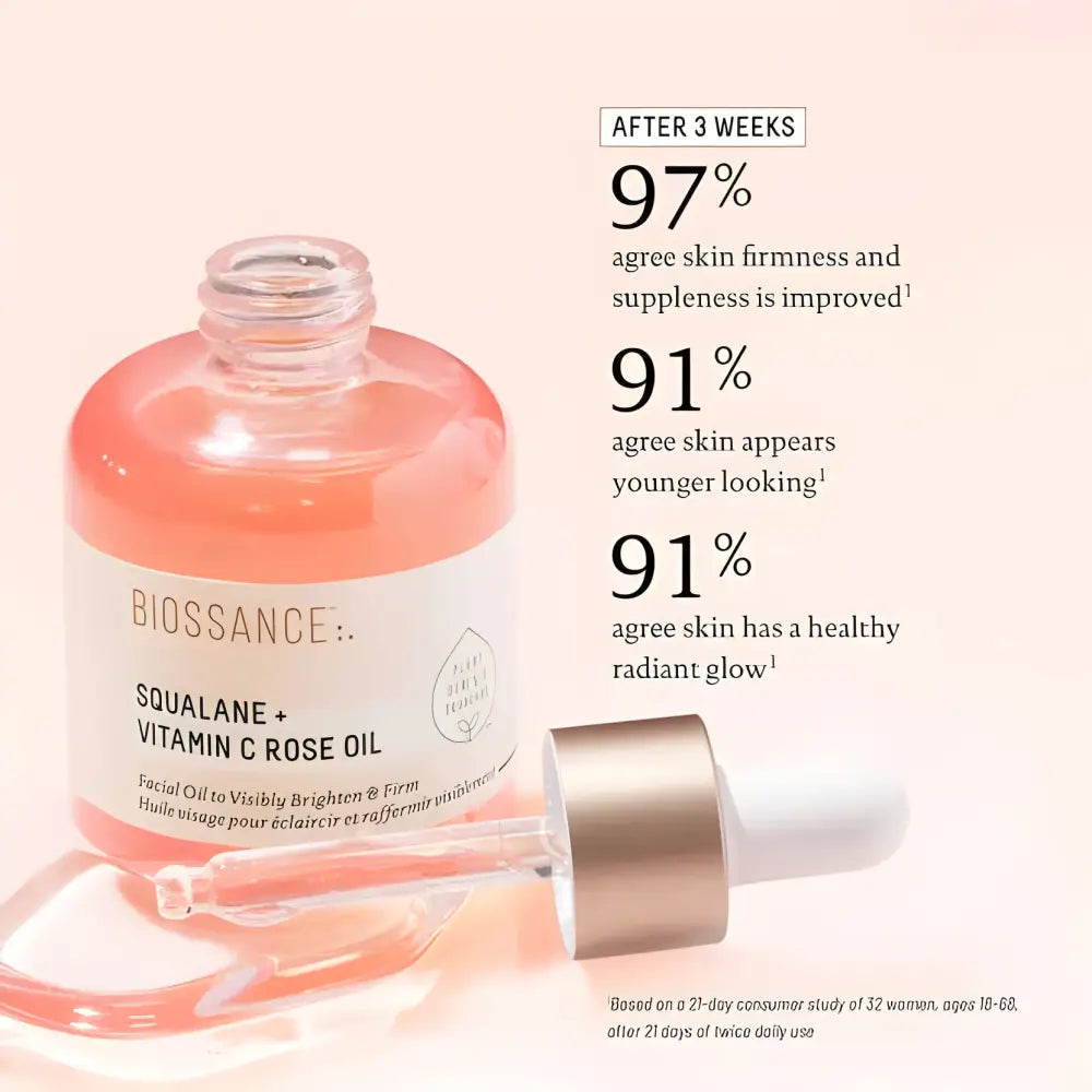 Biossance Squalan + Vitamin C Rose Oil 30ml - serum