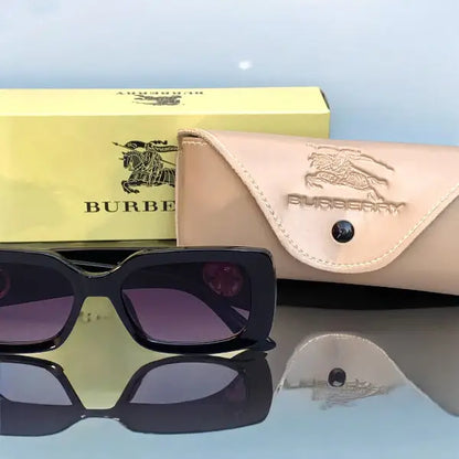 Burberry Sunglasses With Leather Case & Box - sunglasses