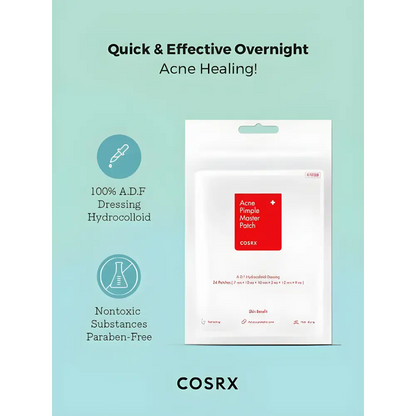 Cosrx Acne Pimple Master Patch. 24 patches In a Sheet)