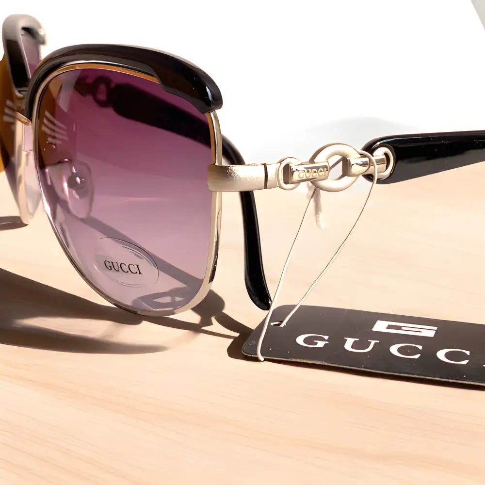 Gucci Sunglasses With Leather Case & Box - sunglasses