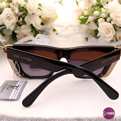 Louis Vuitton Sunglasse + Leather Pouch & Box - sunglasses