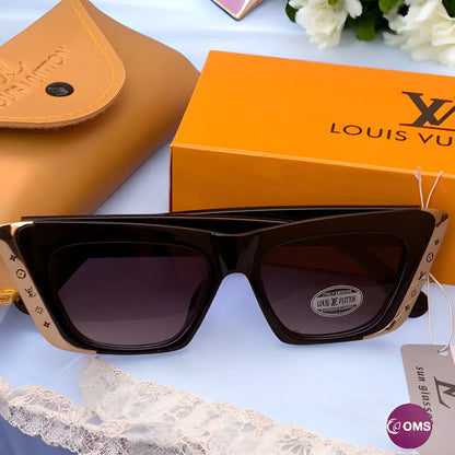 Louis Vuitton Sunglasse + Leather Pouch & Box - sunglasses