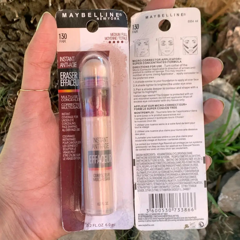 maybelline concealer shade fair 130