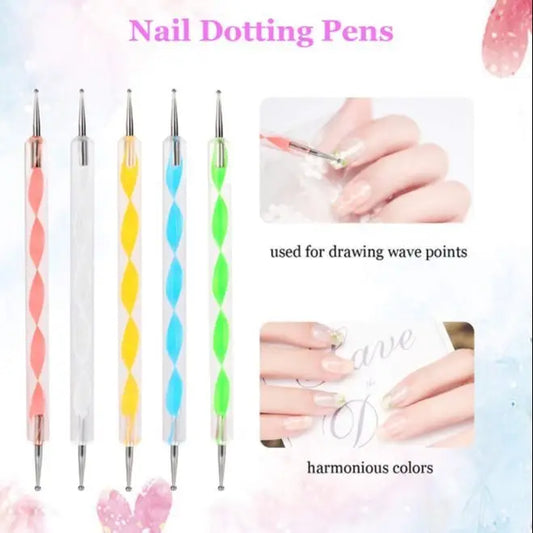 Nail art doting pens set of 5