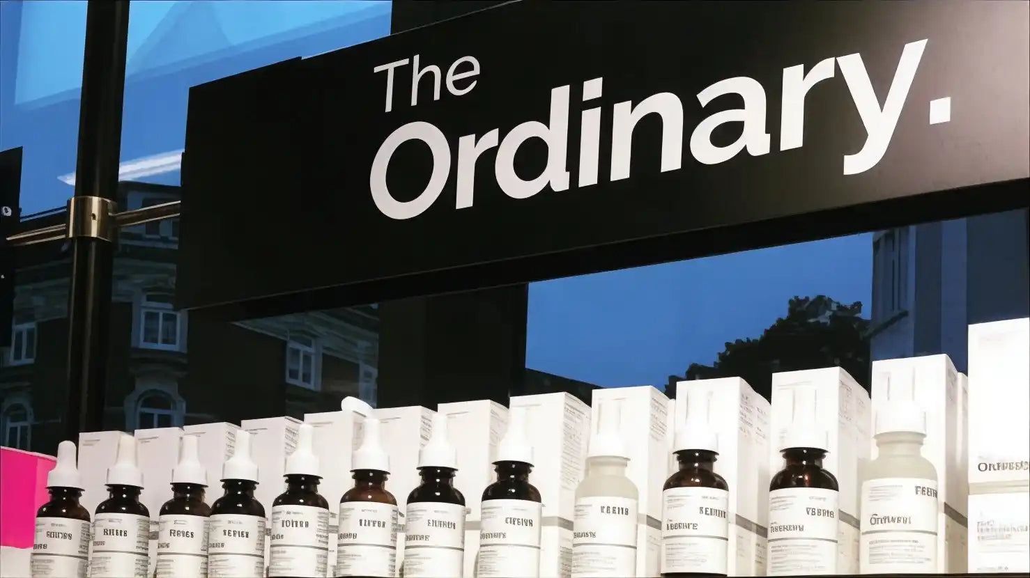 The Ordinary skincare products.