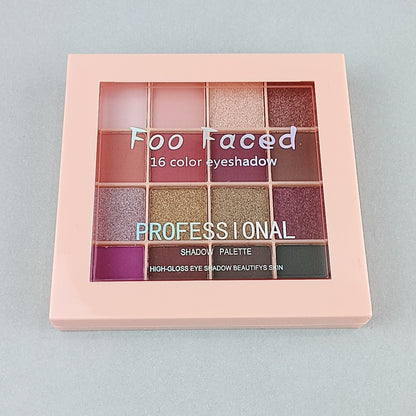 foo  faced  professional   eyeshadow palette (16 colors)